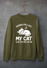 Load image into Gallery viewer, Cat Unisex Sweatshirt for Men/Women-Olive Green-Ektarfa.online
