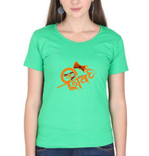 Load image into Gallery viewer, Mahakal Mahadev Bholenath Shiva Shivji T-Shirt for Women-flag green-Ektarfa.online
