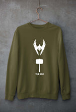 Load image into Gallery viewer, Thor Superhero Unisex Sweatshirt for Men/Women-Olive Green-Ektarfa.online
