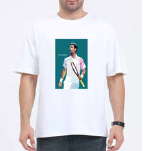 Load image into Gallery viewer, Novak Djokovic Tennis Oversized T-Shirt for Men-White-Ektarfa.online
