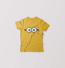 Load image into Gallery viewer, Minion Pop Eyes Kids T-Shirt for Boy/Girl-Golden Yellow-Ektarfa.online
