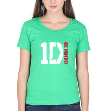 Load image into Gallery viewer, One Direction T-Shirt for Women-Flag Green-Ektarfa.online
