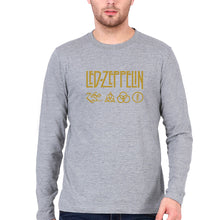 Load image into Gallery viewer, Led Zeppelin Full Sleeves T-Shirt for Men-GREY-Ektarfa.online
