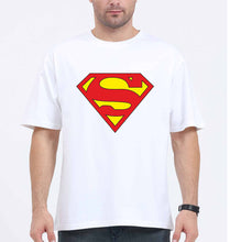 Load image into Gallery viewer, Superman Oversized T-Shirt for Men-White-Ektarfa.online
