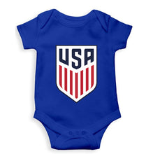 Load image into Gallery viewer, USA Football Kids Romper For Baby Boy/Girl-Royal Blue-Ektarfa.online
