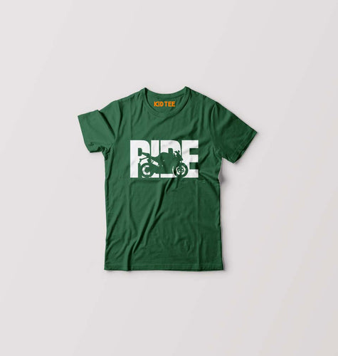 Ride Superbike Kids T-Shirt for Boy/Girl-Dark Green-Ektarfa.online