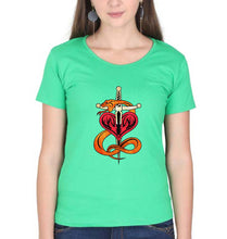 Load image into Gallery viewer, Shawn Michaels (WWE) T-Shirt for Women-flag green-Ektarfa.online
