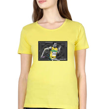 Load image into Gallery viewer, Usain Bolt T-Shirt for Women-Yellow-Ektarfa.online

