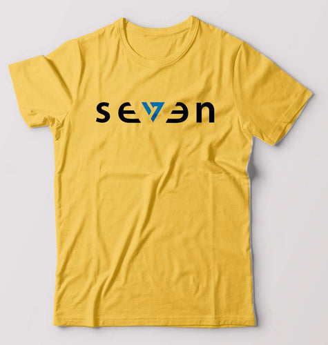 Seven MS Dhoni T-Shirt for Men-Golden Yellow-Ektarfa.online