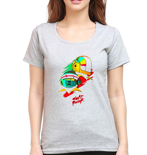Daft Punk T-Shirt for Women-Grey Melange-Ektarfa.online