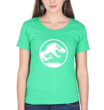 Load image into Gallery viewer, Jurassic World T-Shirt for Women-flag green-Ektarfa.online
