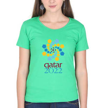 Load image into Gallery viewer, FIFA World Cup Qatar 2022 T-Shirt for Women-flag green-Ektarfa.online

