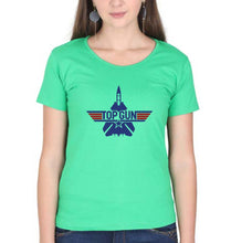 Load image into Gallery viewer, Top Gun T-Shirt for Women-flag green-Ektarfa.online

