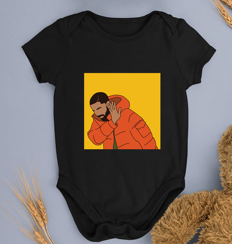 Drake Kids Romper For Baby Boy/Girl-Black-Ektarfa.online