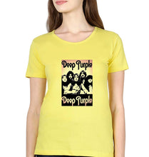 Load image into Gallery viewer, Deep Purple T-Shirt for Women-Yellow-Ektarfa.online
