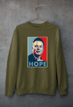 Load image into Gallery viewer, Elon Musk Hope Unisex Sweatshirt for Men/Women-Olive Green-Ektarfa.online
