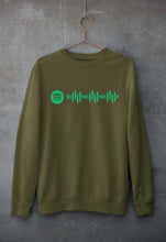Load image into Gallery viewer, Spotify Unisex Sweatshirt for Men/Women-Olive Green-Ektarfa.online
