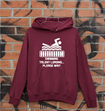 Load image into Gallery viewer, Swimming Unisex Hoodie for Men/Women-Maroon-Ektarfa.online
