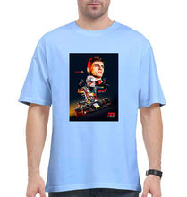 Load image into Gallery viewer, Max Verstappen Oversized T-Shirt for Men-Baby Blue-Ektarfa.online
