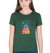 Load image into Gallery viewer, Psychedelic Music T-Shirt for Women-Dark Green-Ektarfa.online
