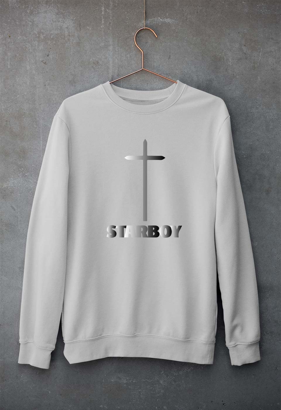 The Weeknd Unisex Sweatshirt for Men/Women-Grey Melange-Ektarfa.online