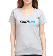 Load image into Gallery viewer, Finish Line T-Shirt for Women-Grey Melange-Ektarfa.online
