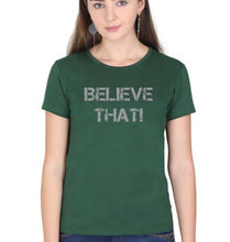 Load image into Gallery viewer, Believe That Roman Reigns WWE T-Shirt for Women-Dark Green-Ektarfa.online
