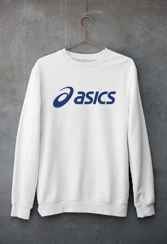 Asics Unisex Sweatshirt for Men/Women-White-Ektarfa.online