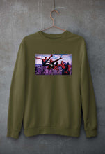 Load image into Gallery viewer, Spiderman Superhero Unisex Sweatshirt for Men/Women-Olive Green-Ektarfa.online
