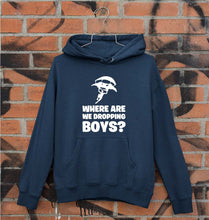 Load image into Gallery viewer, PUBG Where Are We Dropping Boys Unisex Hoodie for Men/Women-Navy Blue-Ektarfa.online

