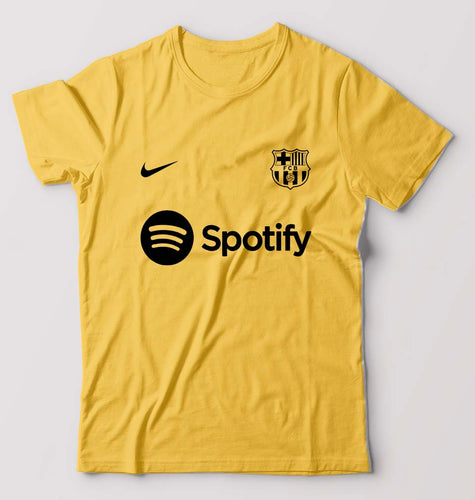 Barcelona 2022-23 T-Shirt for Men-Golden Yellow-Ektarfa.online