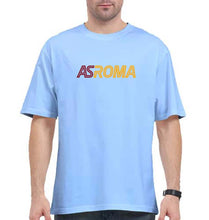 Load image into Gallery viewer, A.S. Roma Oversized T-Shirt for Men-Baby Blue-Ektarfa.online
