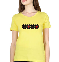 Load image into Gallery viewer, Poker T-Shirt for Women-Yellow-Ektarfa.online
