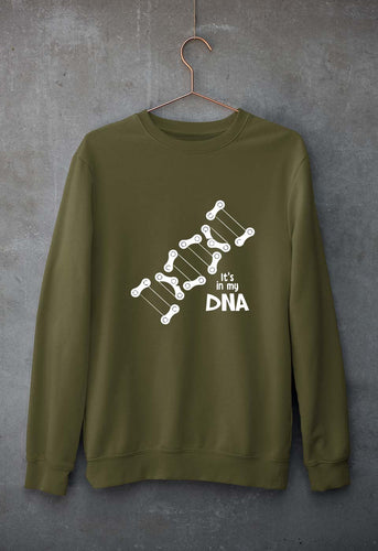 Cycling DNA Unisex Sweatshirt for Men/Women-Olive Green-Ektarfa.online