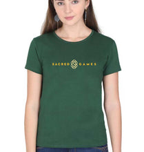 Load image into Gallery viewer, Sacred Games T-Shirt for Women-Dark Green-Ektarfa.online
