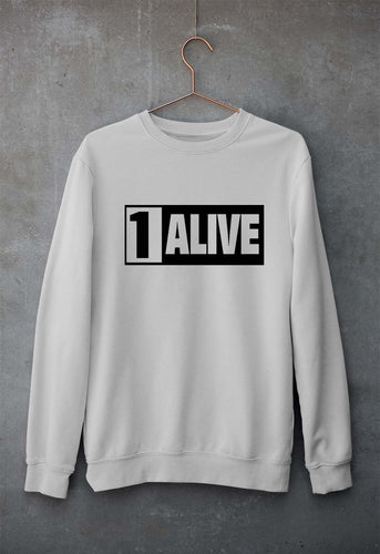 PUBG 1 Alive Unisex Sweatshirt for Men/Women-Grey Melange-Ektarfa.online