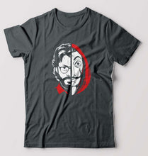 Load image into Gallery viewer, Money Heist The Professor T-Shirt for Men-Steel grey-Ektarfa.online
