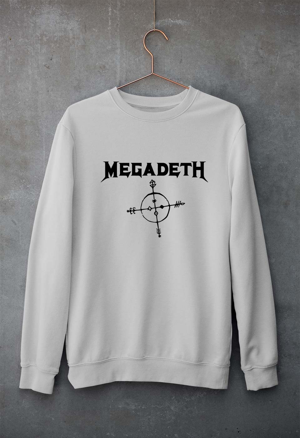 Megadeth Unisex Sweatshirt for Men/Women-Grey Melange-Ektarfa.online