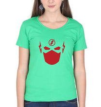 Load image into Gallery viewer, Flash Superhero T-Shirt for Women-flag green-Ektarfa.online
