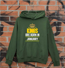 Load image into Gallery viewer, Kings Are Born In January Unisex Hoodie for Men/Women-Dark Green-Ektarfa.online
