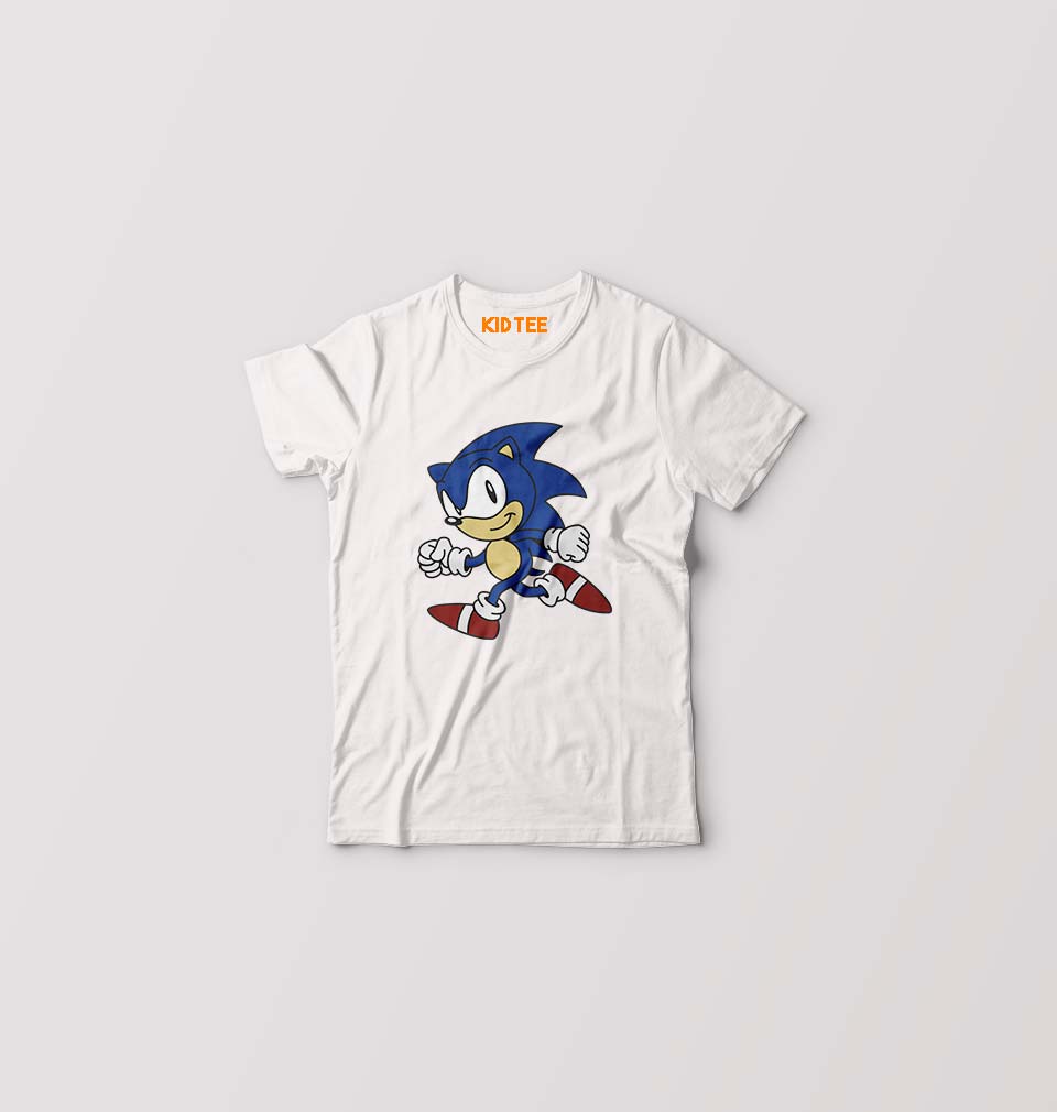 Sonic Kids T-Shirt for Boy/Girl-White-Ektarfa.online