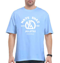 Load image into Gallery viewer, Nate Diaz UFC Oversized T-Shirt for Men-Baby Blue-Ektarfa.online
