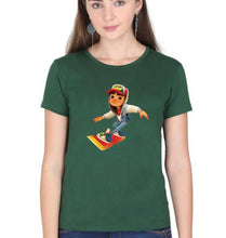 Load image into Gallery viewer, Subway Surfers T-Shirt for Women-Dark Green-Ektarfa.online
