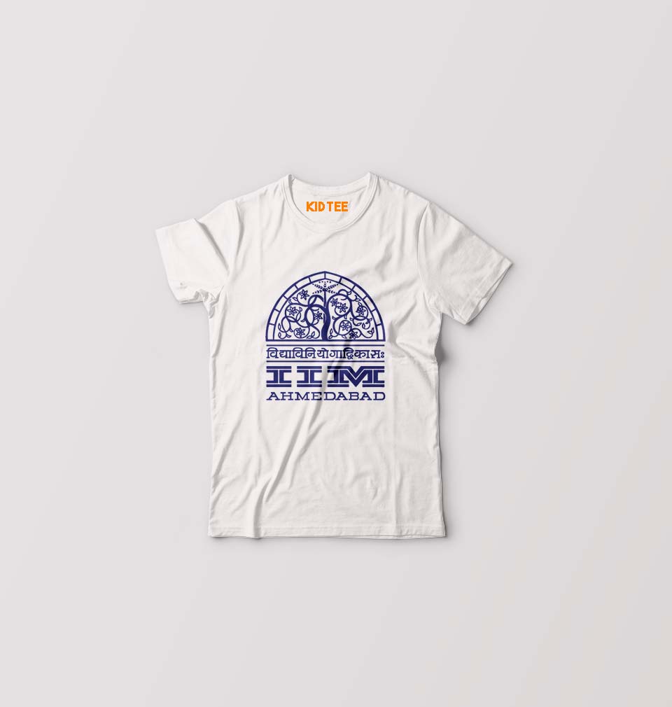 IIM Ahmedabad Kids T-Shirt for Boy/Girl-White-Ektarfa.online