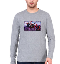 Load image into Gallery viewer, Spiderman Superhero Full Sleeves T-Shirt for Men-Grey Melange-Ektarfa.online
