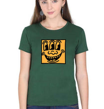 Load image into Gallery viewer, Keith Haring Funny T-Shirt for Women-Dark Green-Ektarfa.online
