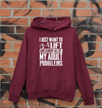 Load image into Gallery viewer, Gym Unisex Hoodie for Men/Women-Maroon-Ektarfa.online
