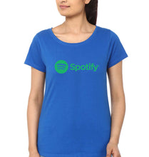 Load image into Gallery viewer, Spotify T-Shirt for Women-Royal Blue-Ektarfa.online
