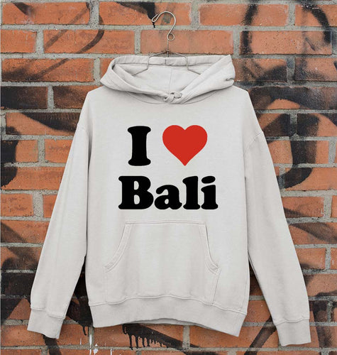 I Love Bali Unisex Hoodie for Men/Women-Grey Melange-Ektarfa.online