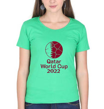 Load image into Gallery viewer, FIFA World Cup Qatar 2022 T-Shirt for Women-flag green-Ektarfa.online
